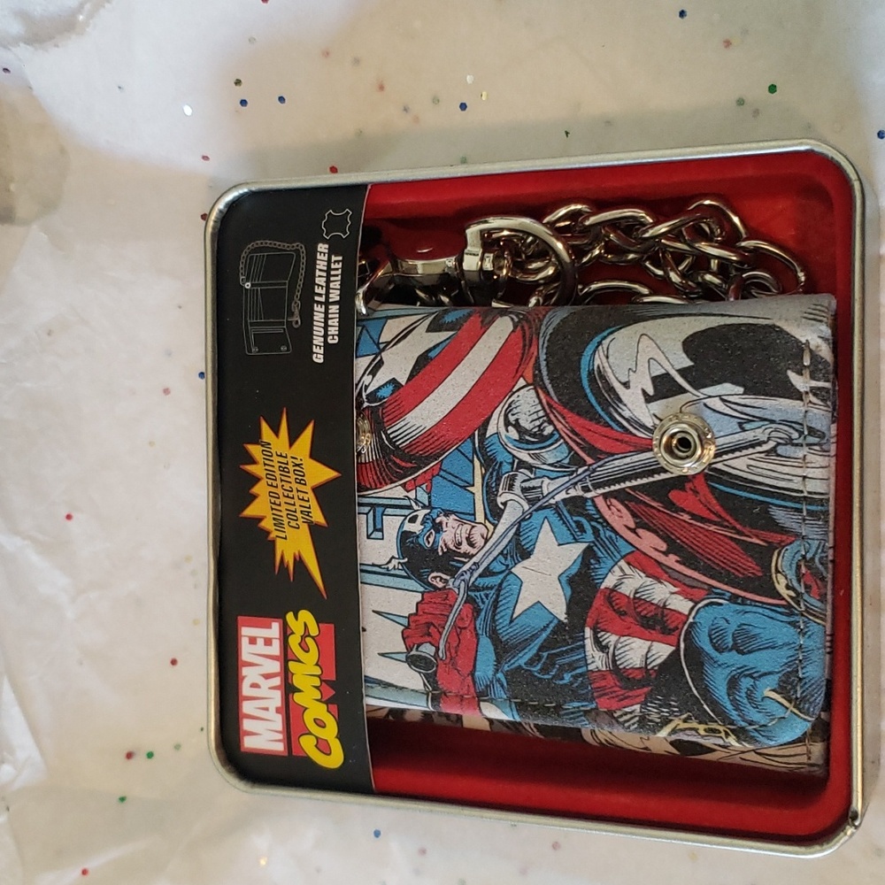 Marvel comics leather wallet